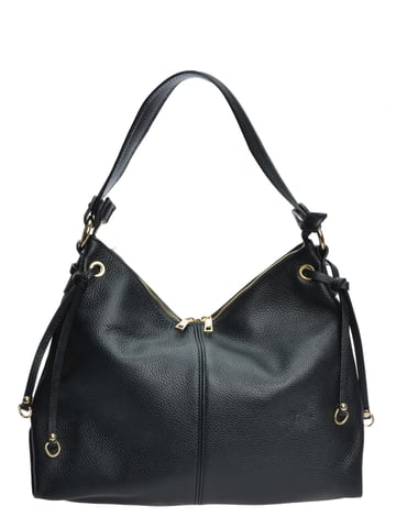 Isabella Rhea Black Leather Bag