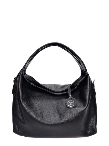 Luisa Vannini Black Leather Bag