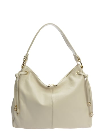 Isabella Rhea Beige Leather Bag