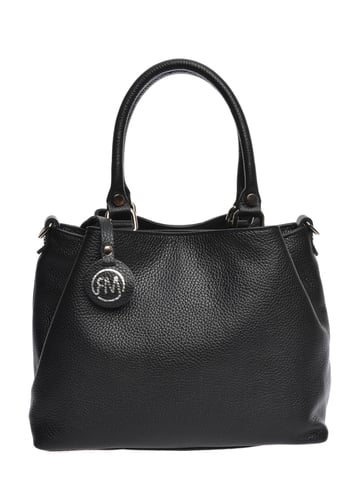 Roberta M Black Leather Bag