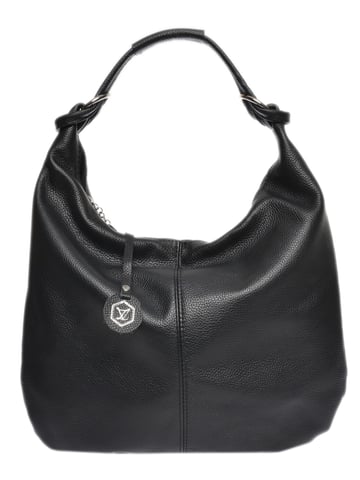 Luisa Vannini Black Leather Bag