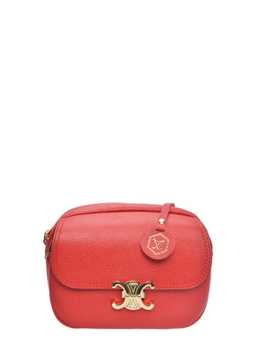 Luisa Vannini Red Leather Bag