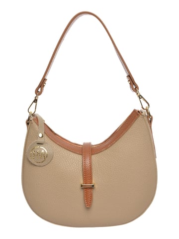 Roberta M  Beige Leather Bag
