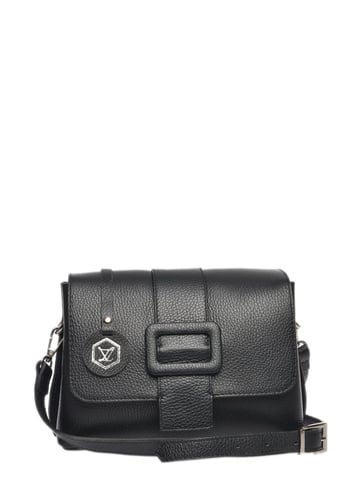 Luisa Vannini  Black Leather Bag