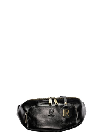 Isabella Rhea  Black Leather Bag