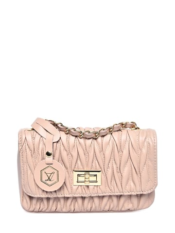 Luisa Vannini Rose Leather Bag