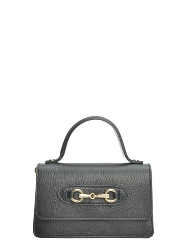 Isabella Rhea Black Leather Bag