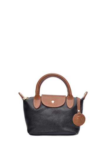 Roberta M Black Leather Bag