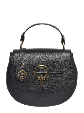 Luisa Vannini Black Leather Bag