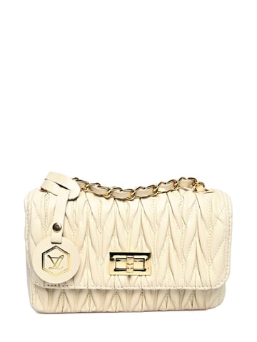 Luisa Vannini  Beige Leather Bag