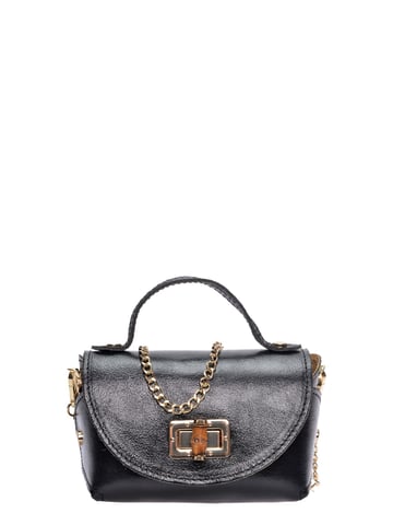 Roberta M Black Leather Bag