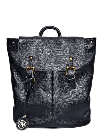 Roberta M Black Leather Bag