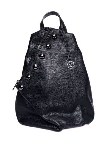 Luisa Vannini Black Leather Bag