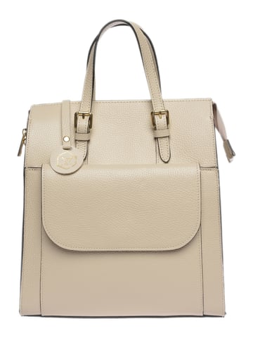 Luisa Vannini Beige Leather Bag