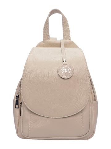 Roberta M Beige Leather Bag