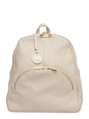 Roberta M Beige Leather Bag