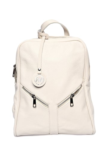 Roberta M Beige Leather Bag