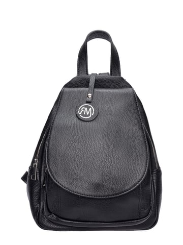 Roberta M Black Leather Bag