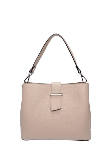 Isabella Rhea Beige Leather Bag