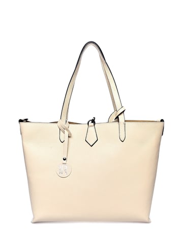 Isabella Rhea Beige Leather Bag