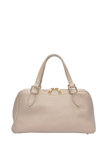 Roberta M  Beige Leather Bag