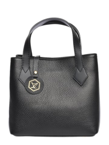 Luisa Vannini  Black Leather Bag
