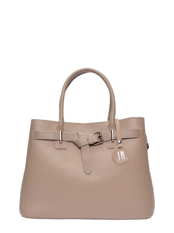 Anna Luchini Beige Leather Bag