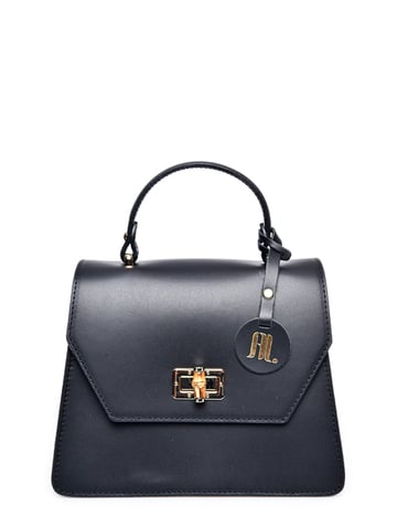 Anna Luchini Black Leather Bag