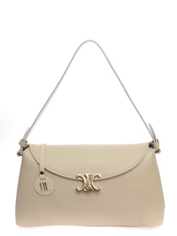 Anna Luchini Beige Leather Bag