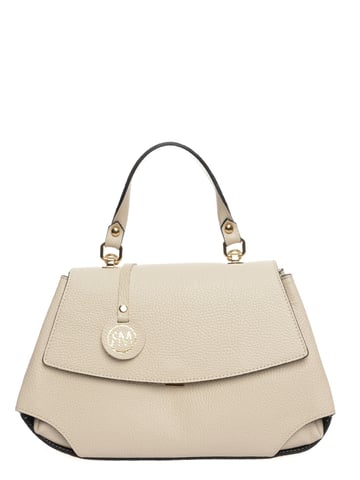 Roberta M  Beige Leather Bag