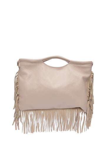 Isabella Rhea Beige Leather Bag