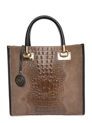 Roberta M Beige Leather Bag