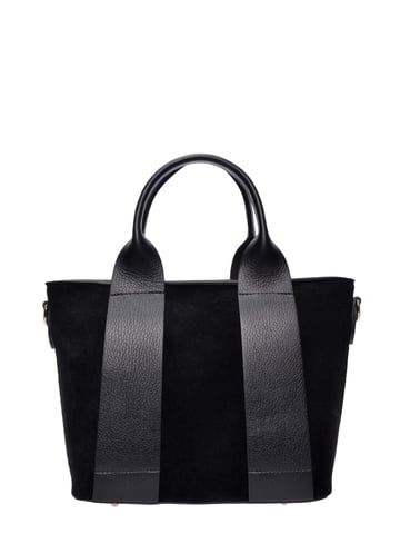 Luisa Vannini Black Leather Bag