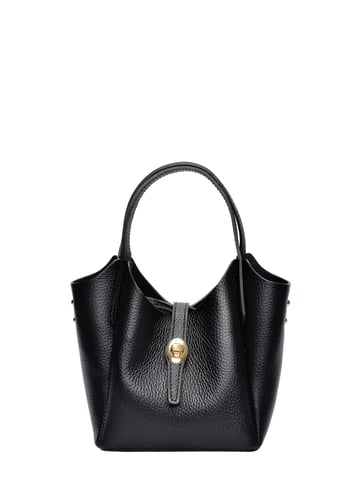 Isabella Rhea Black Leather Bag