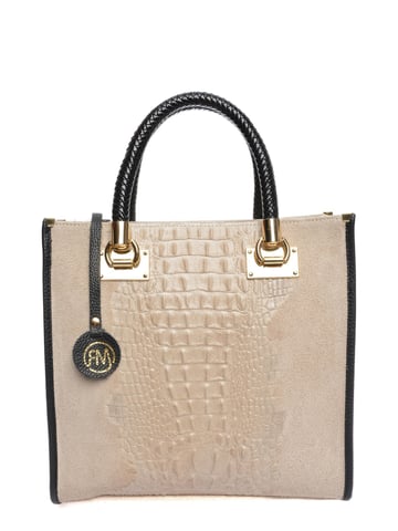 Roberta M Beige Leather Bag