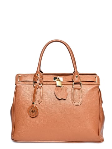 Roberta M  Brown Leather Bag