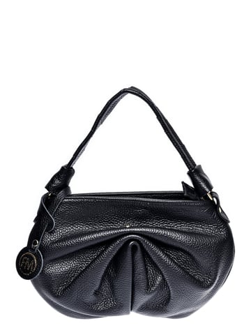 Roberta M Black Leather Bag