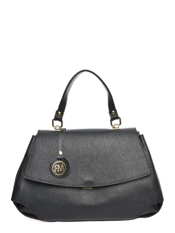 Roberta M Black Leather Bag