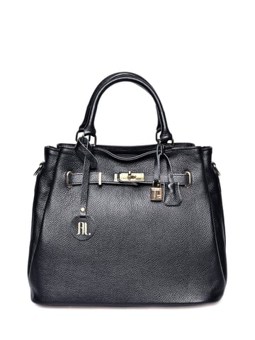 Anna Luchini Black Leather Bag