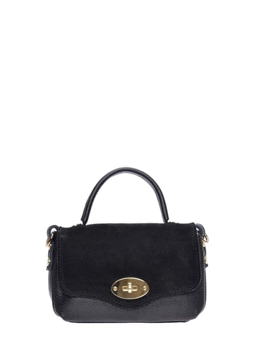 Roberta M Black Leather Bag