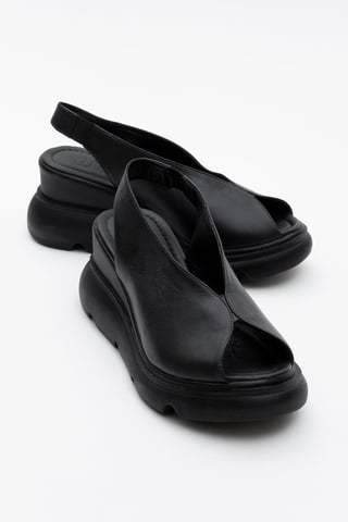 Sam Leather Platform Sandal
