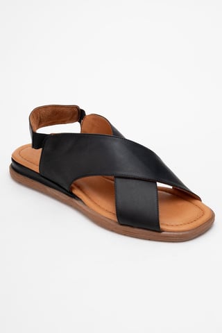 Broods Elastic Leather Slip On Sandals (Women)