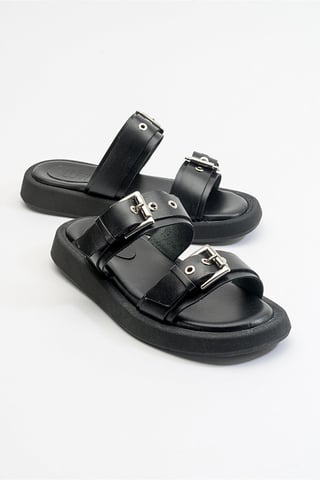Finezza Läder Two-Strap Sandal (Women)