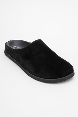 Space Mocka Läder Slide Sandal