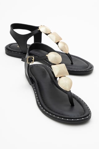 Giulia Leather Flat Sandal (Women)