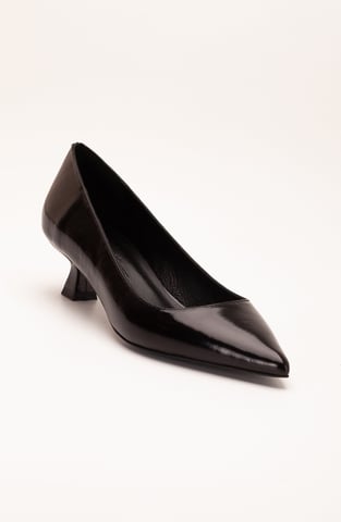Helly Kitten Heel Läder Stiletto Pumps