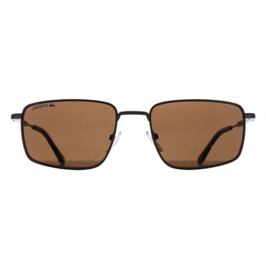 Lacoste Rechthoek Heren Mat Lichtmetaal Bruin Grijs L277S