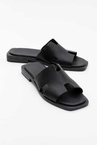 Jez Leather Slide Sandal (Women)