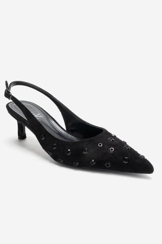 Lorex Embellished Stiletto Slingback Pump