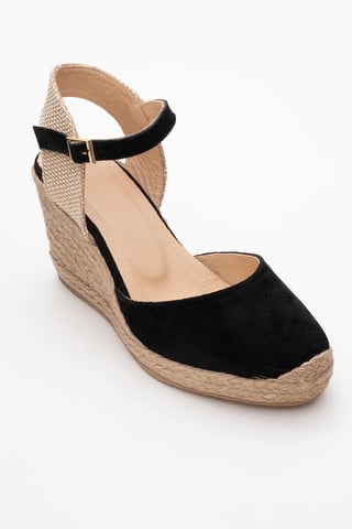 Sinta Suede Leather Platform Espadrille (Women)